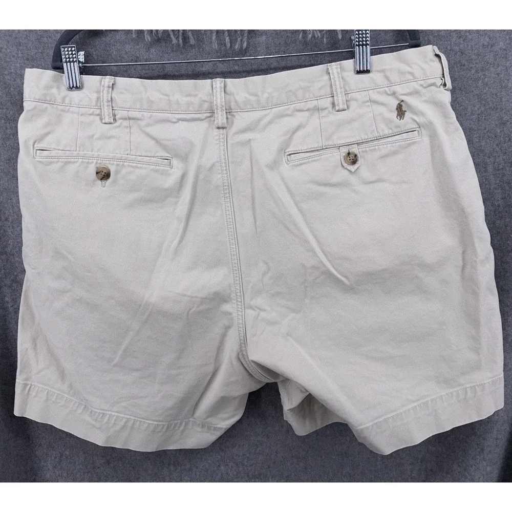 Polo Ralph‎ Lauren Stretch Classic Fit Khaki Chino Shorts 38 Flesh Pony 5
